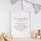 May the Lord bless you Nursery Print