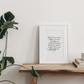Calligraphy Be Strong & Courageous Joshua 1:9 Print