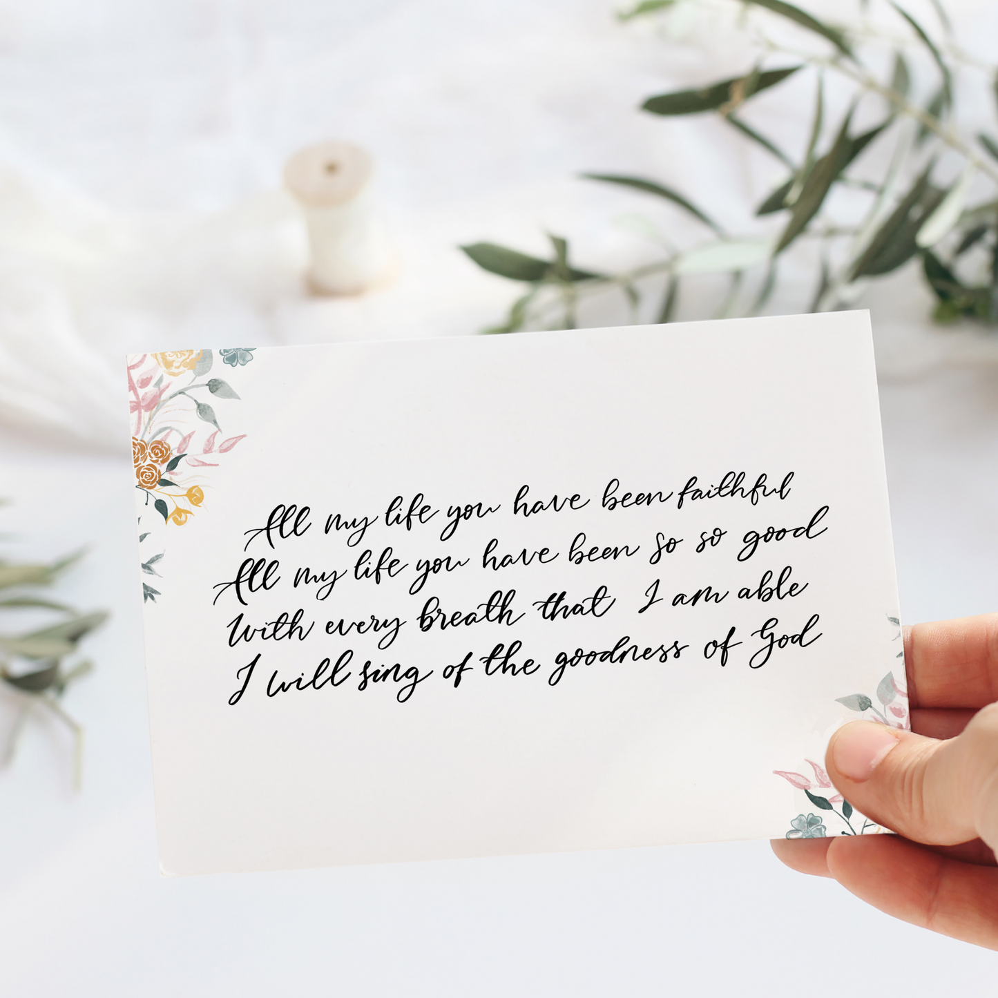All of my life you have been faithful Print