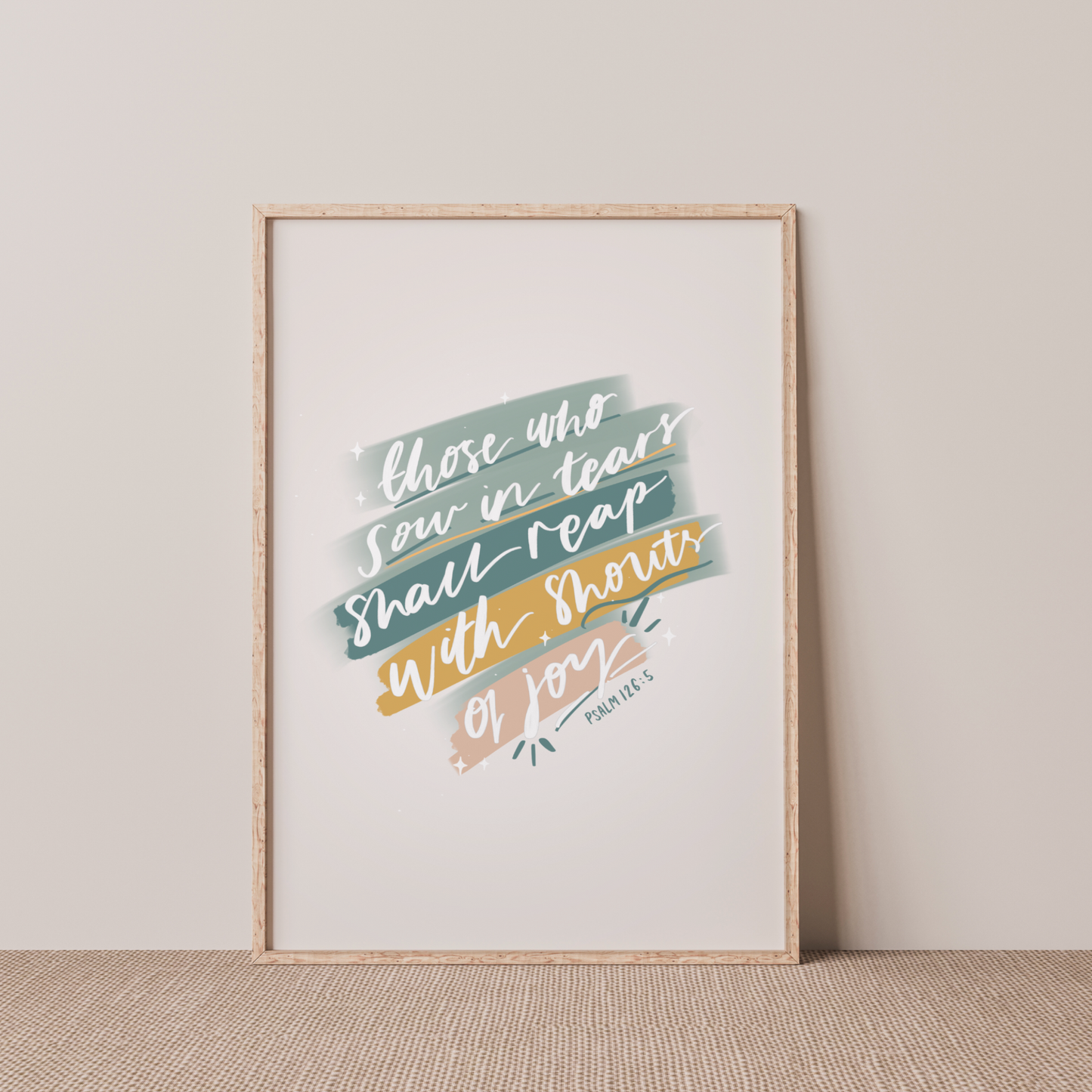Those who sow in tears - Psalm 126:5 Print