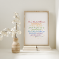 May the Lord bless you Nursery Print