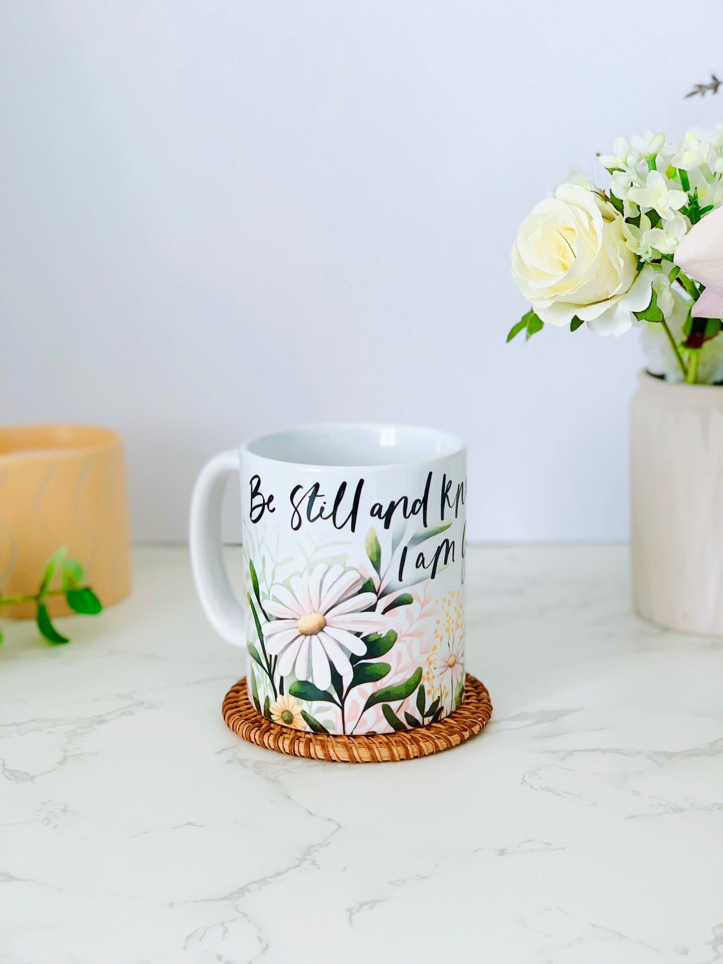 Floral Mug - Be Still and Know