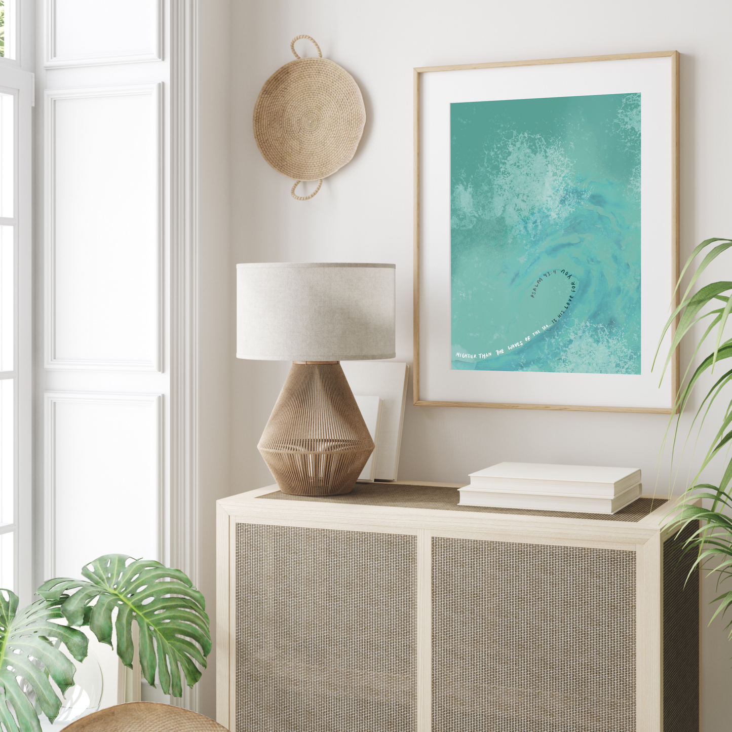 Mightier than the waves of the sea Print