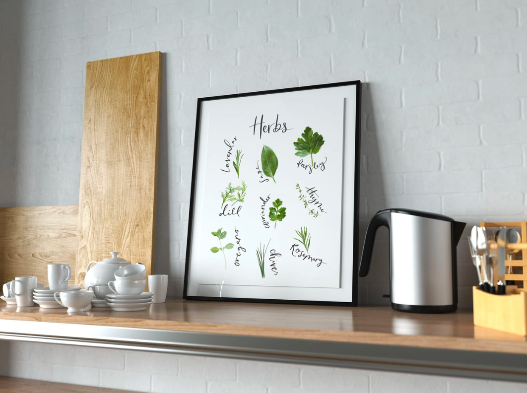 Kitchen Herbs Print